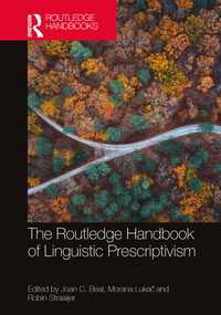 ラウトレッジ版　言語規範主義ハンドブック<br>The Routledge Handbook of Linguistic Prescriptivism