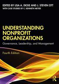 Understanding Nonprofit Organizations : Governance, Leadership, and Management（4 NED）
