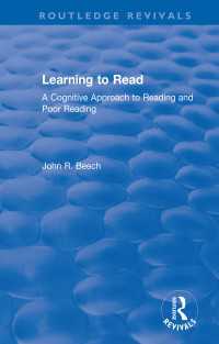 Learning to Read : A Cognitive Approach to Reading and Poor Reading