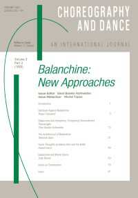 Balanchine : A special issue of the journal Choreography and Dance