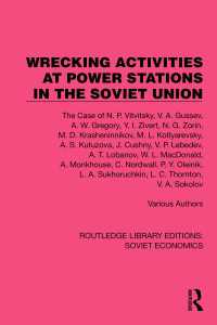 Wrecking Activities at Power Stations in the Soviet Union : The Case of N.P. Vitvitsky, etc