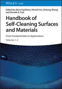 藤嶋昭（編)／セルフクリーニング表面・材料ハンドブック（全２巻）<br>Handbook of Self-Cleaning Surfaces and Materials : From Fundamentals to Applications
