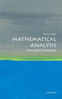 VSI数理解析学<br>Mathematical Analysis: A Very Short Introduction