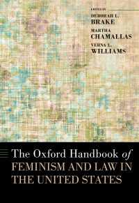 オックスフォード版　フェミニズムと米国法ハンドブック<br>The Oxford Handbook of Feminism and Law in the United States
