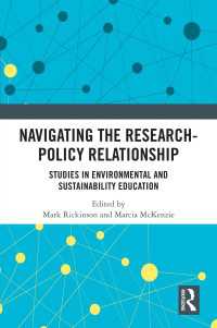 Navigating the Research-Policy Relationship : Studies in Environmental and Sustainability Education
