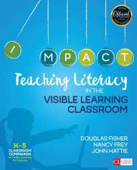Teaching Literacy in the Visible Learning Classroom, Grades K-5（First Edition）