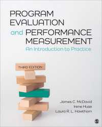Program Evaluation and Performance Measurement : An Introduction to Practice（Third Edition）
