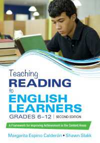 Teaching Reading to English Learners, Grades 6 - 12 : A Framework for Improving Achievement in the Content Areas（Second Edition (Revised Edition)）