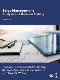 販売管理：分析と意思決定（第１１版）<br>Sales Management : Analysis and Decision Making（11）