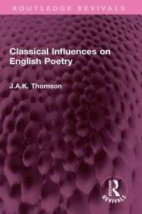 Classical Influences on English Poetry（1 DGO）