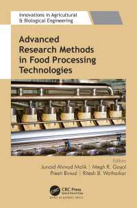 Advanced Research Methods in Food Processing Technologies : Technology for Sustainable Food Production