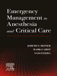 Emergency Management in Anesthesia and Critical Care- E-Book : Emergency Management in Anesthesia and Critical Care- E-Book
