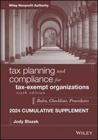 Tax Planning and Compliance for Tax-Exempt Organizations, 2024 Cumulative Supplement（6）