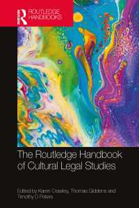 ラウトレッジ版　文化的法学研究ハンドブック<br>The Routledge Handbook of Cultural Legal Studies