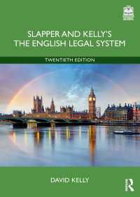 英国の法システム（第２０版）<br>Slapper and Kelly's The English Legal System（20）