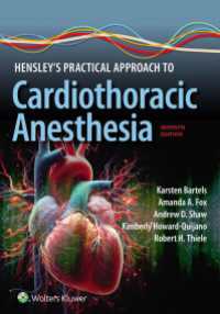 Hensley's Practical Approach to Cardiothoracic Anesthesia : eBook without Multimedia（7）