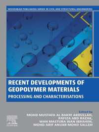 Recent Developments of Geopolymer Materials : Processing and Characterisations