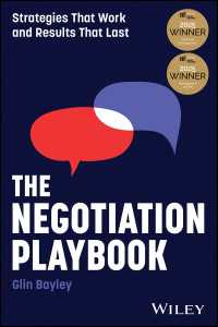 交渉プレイブック：効く戦略と残る成果<br>The Negotiation Playbook : Strategies That Work and Results That Last