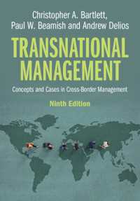 多国籍企業経営（第９版）<br>Transnational Management : Concepts and Cases in Cross-Border Management（9）