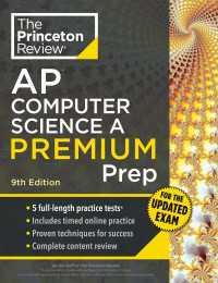 Princeton Review AP Computer Science A Premium Prep, 9th Edition : For the NEW 2026 Exam: 5 Practice Tests + Digital Practice Online + Content Review