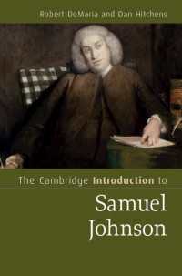 ケンブリッジ版　サミュエル・ジョンソン入門<br>The Cambridge Introduction to Samuel Johnson