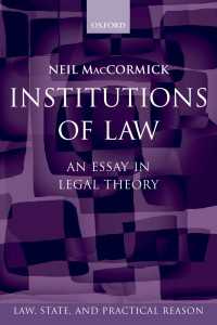 Institutions of Law : An EsSay in Legal Theory