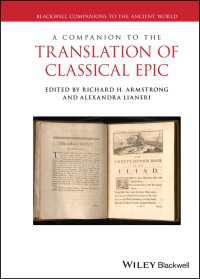 古典叙事詩の翻訳必携<br>A Companion to the Translation of Classical Epic