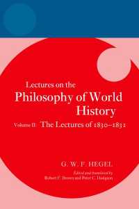 Hegel: Lectures on the Philosophy of World History, Volume II : The Lectures of 1830–1831