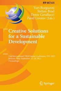 Creative Solutions for a Sustainable Development : 21st International TRIZ Future Conference, TFC 2021, Bolzano, Italy, September 22–24, 2021, Proceedings
