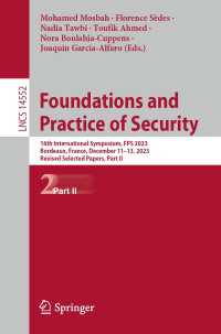 Foundations and Practice of Security : 16th International Symposium, FPS 2023, Bordeaux, France, December 11–13, 2023, Revised Selected Papers, Part II