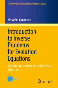 Introduction to Inverse Problems for Evolution Equations : Stability and Uniqueness by Carleman Estimates