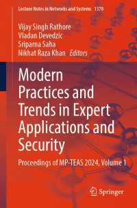 Modern Practices and Trends in Expert Applications and Security : Proceedings of MP-TEAS 2024, Volume 1