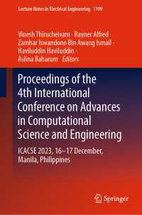 Proceedings of the 4th International Conference on Advances in Computational Science and Engineering : ICACSE 2023, 16–17 December, Manila, Philippines