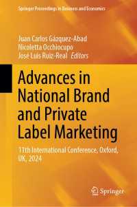 Advances in National Brand and Private Label Marketing : 11th International Conference, Oxford, UK, 2024