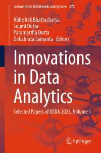 Innovations in Data Analytics : Selected Papers of ICIDA 2023, Volume 1