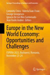 Europe in the New World Economy: Opportunities and Challenges : ESPERA 2023, Bucharest, Romania, November 23-24