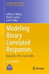 Modeling Binary Correlated Responses〈Second Edition 2024〉 : Using SAS, SPSS, R and STATA（2）