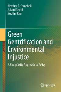 Green Gentrification and Environmental Injustice : A Complexity Approach to Policy