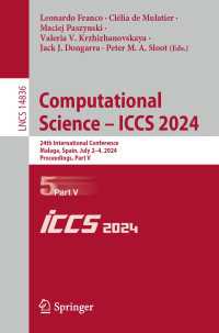 Computational Science – ICCS 2024 : 24th International Conference, Malaga, Spain, July 2–4, 2024, Proceedings, Part V