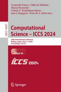 Computational Science – ICCS 2024 : 24th International Conference, Malaga, Spain, July 2–4, 2024, Proceedings, Part VI