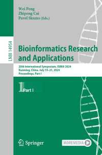 Bioinformatics Research and Applications : 20th International Symposium, ISBRA 2024, Kunming, China, July 19–21, 2024, Proceedings, Part I