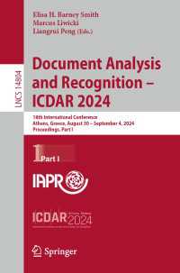 Document Analysis and Recognition - ICDAR 2024 : 18th International Conference, Athens, Greece, August 30–September 4, 2024, Proceedings, Part I