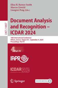 Document Analysis and Recognition - ICDAR 2024 : 18th International Conference, Athens, Greece, August 30–September 4, 2024, Proceedings, Part IV