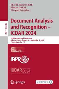 Document Analysis and Recognition - ICDAR 2024 : 18th International Conference, Athens, Greece, August 30–September 4, 2024, Proceedings, Part VI