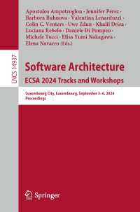 Software Architecture. ECSA 2024 Tracks and Workshops : Luxembourg City, Luxembourg, September 3–6, 2024, Proceedings
