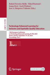 Technology Enhanced Learning for Inclusive and Equitable Quality Education : 19th European Conference on Technology Enhanced Learning, EC-TEL 2024, Krems, Austria, September 16–20, 2024, Proceedings, Part I