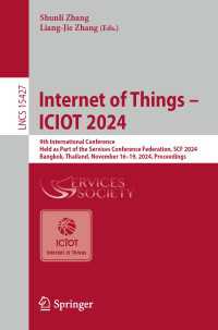 Internet of Things – ICIOT 2024 : 9th International Conference, Held as Part of the Services Conference Federation, SCF 2024, Bangkok, Thailand, November 16-19, 2024, Proceedings