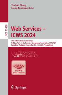 Web Services – ICWS 2024 : 31st International Conference, Held as Part of the Services Conference Federation, SCF 2024, Bangkok, Thailand, November 16-19, 2024, Proceedings