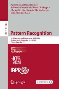 Pattern Recognition : 27th International Conference, ICPR 2024, Kolkata, India, December 1–5, 2024, Proceedings, Part V