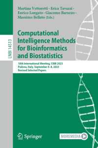Computational Intelligence Methods for Bioinformatics and Biostatistics : 18th International Meeting, CIBB 2023, Padova, Italy, September 6–8, 2023, Revised Selected Papers